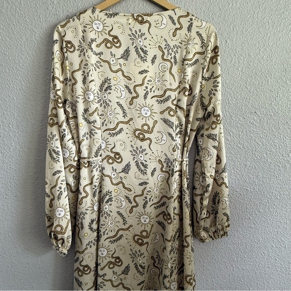 Sun, Snake, Moon & Stars Midi Dress Size 8 NWT - Picture 5 of 7
